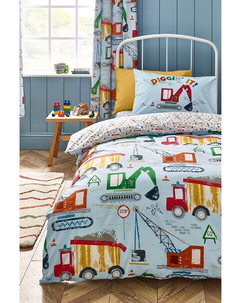 Catherine Lansfield Kids Digger Dreams Duvet Cover Set